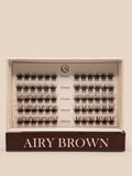 Airy Brown - Mixed Length Clusters